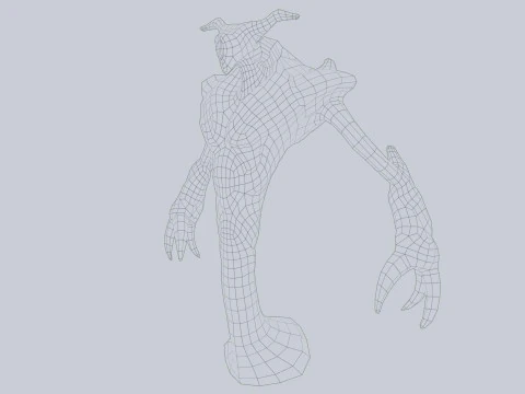 Magma creature 3D Model