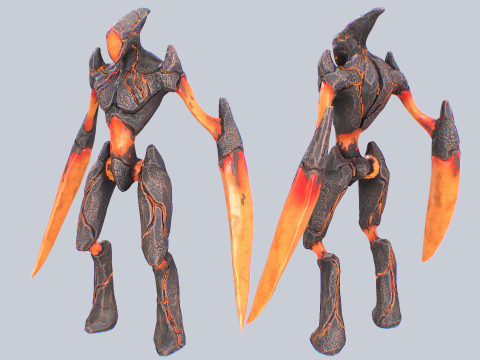 Magma creature 3D Модель