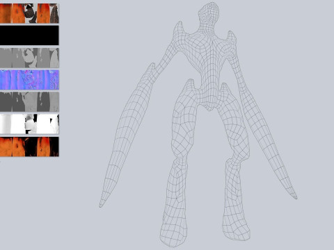 Magma creature 3D Model