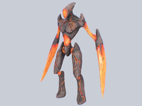 Magma creature 3D Model