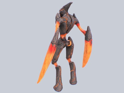 Magma creature 3D Model