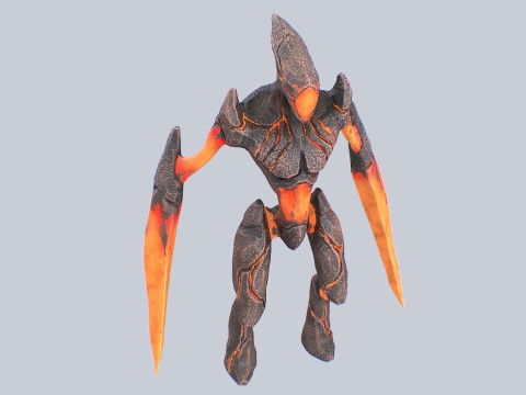 Magma creature 3D Model