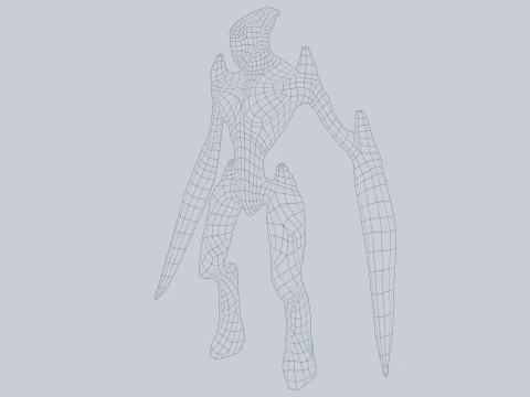 Creatura magmatica Modello 3D