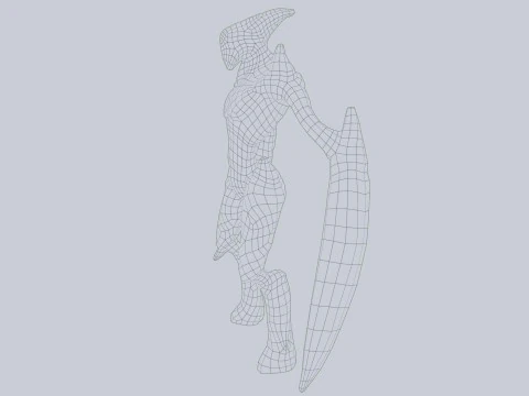 Creatura magmatica Modello 3D