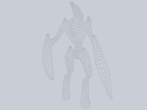 Magma creature 3D Model