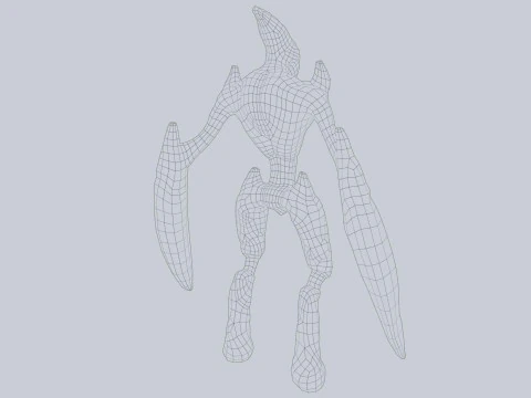 Creatura magmatica Modello 3D