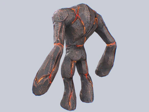 Magma creature 3D Model