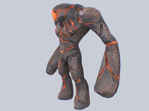 Magma creature 3D Модель