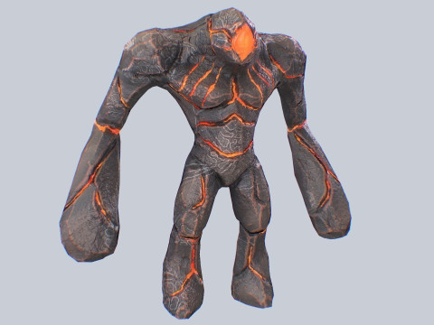 Magma creature 3D Модель