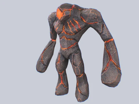 Magma creature 3D Model
