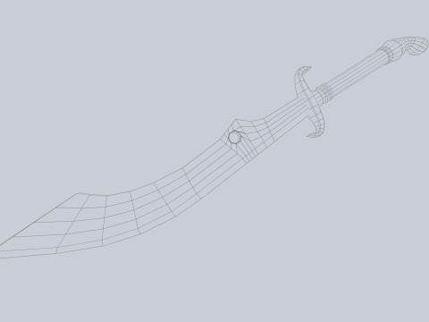 Scimitar 3D Model