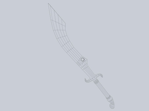 Scimitar 3D Model