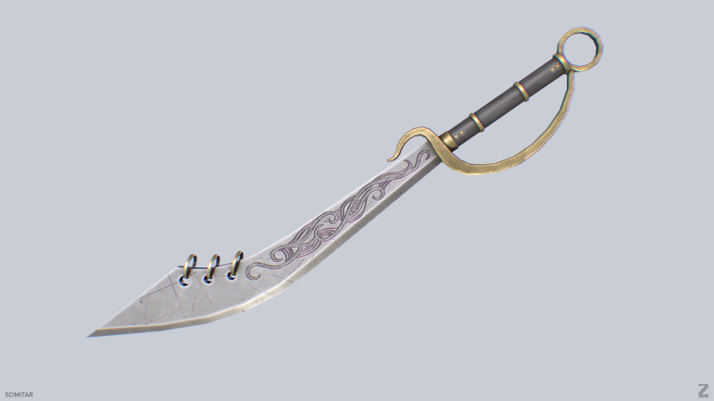 Scimitar 3D मॉडल .c4d .max .obj .3ds .fbx .stl .blend 