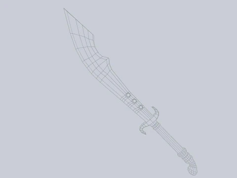 Scimitar 3D Model