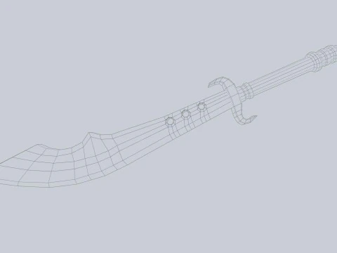 Scimitar 3D Model