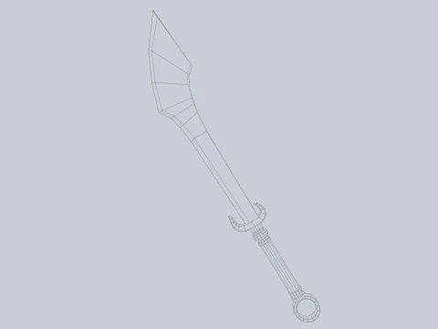 Cimitarra Modelo 3D