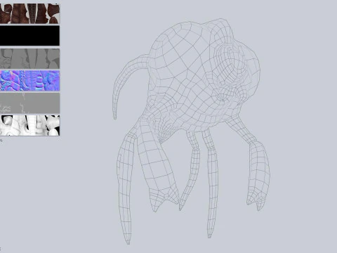 Зараженное летающее существо 3D Модель