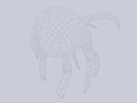 Зараженное летающее существо 3D Модель