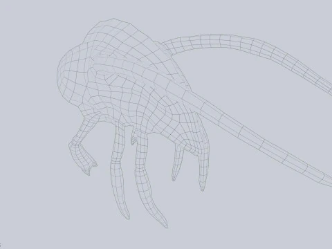 Зараженное летающее существо 3D Модель