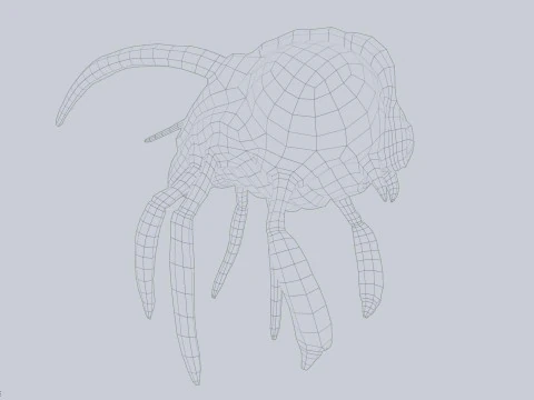 Зараженное летающее существо 3D Модель