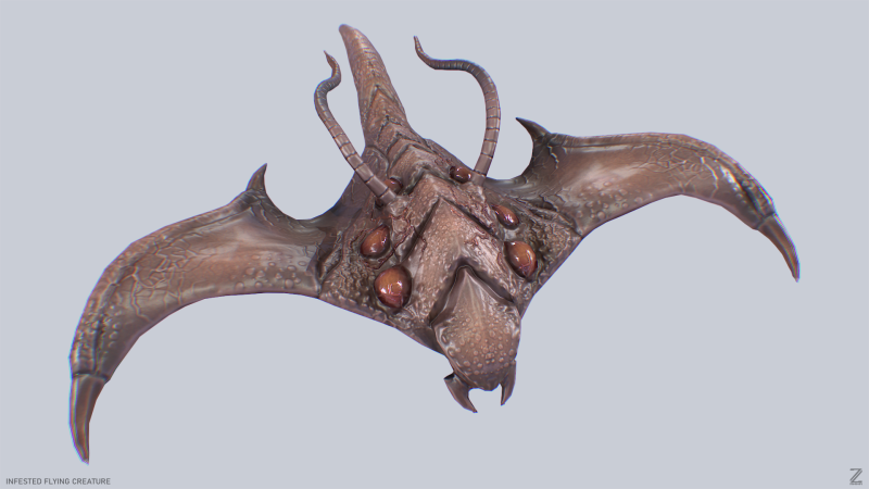 Infested flying creature Modelo 3D .c4d .max .obj .3ds .fbx .stl .blend 