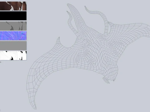 Creatura volante infestata Modello 3D