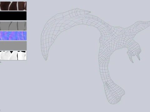 Зараженное летающее существо 3D Модель