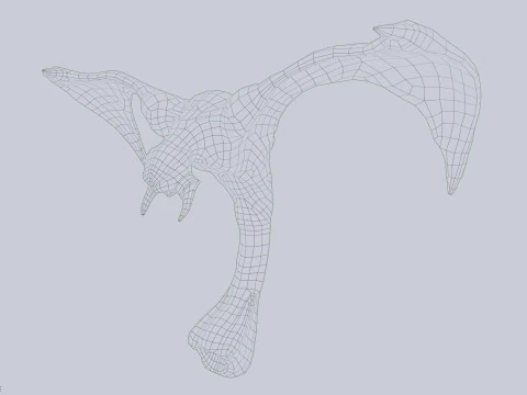 Зараженное летающее существо 3D Модель