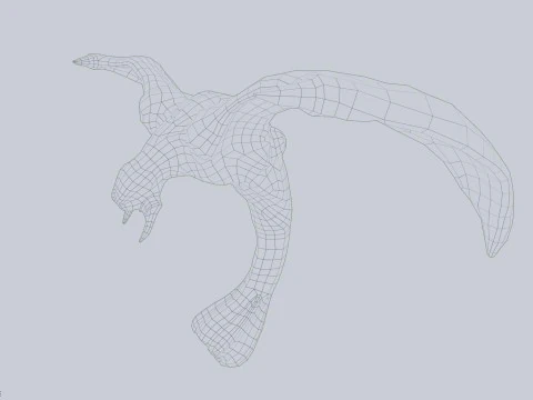 Зараженное летающее существо 3D Модель