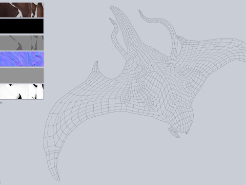 Infested flying creature collection 3D 模型