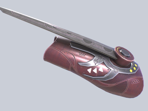 Scifi arm blade 3D Model