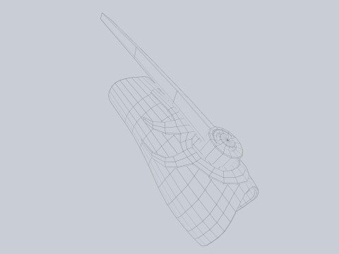 Scifi arm blade 3D Model