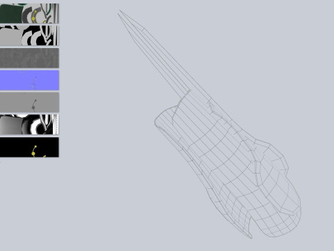 Scifi arm blade 3D 模型