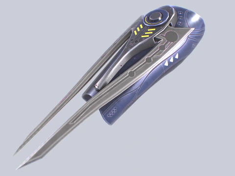Scifi arm blade collection 3D Model