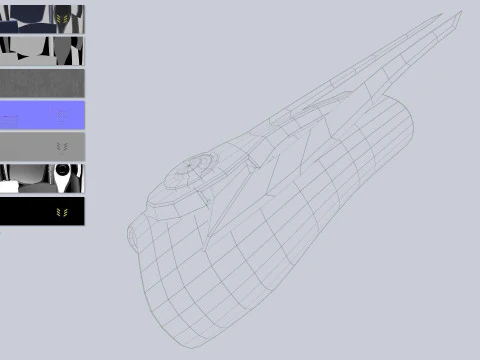 Scifi arm blade collection 3D Model