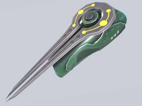 Scifi arm blade collection 3D 모델