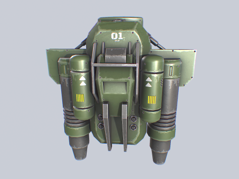 Scifi Jetpack Modelo 3D