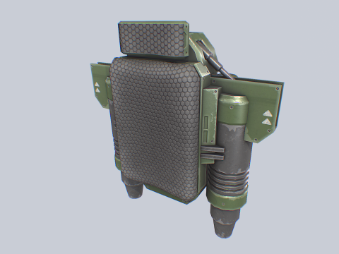 Scifi Jetpack Modello 3D