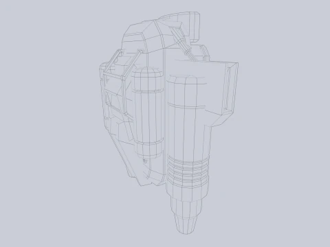 Scifi Jetpack 3D Model