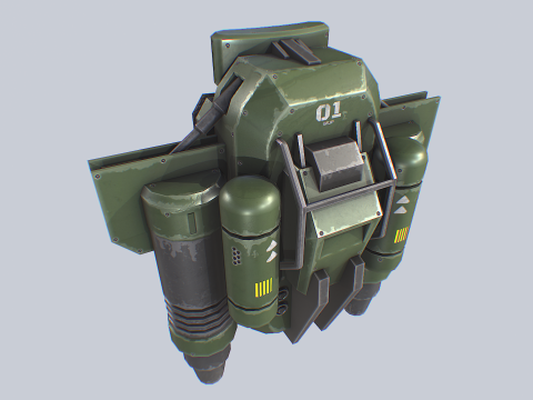 Scifi Jetpack Modello 3D