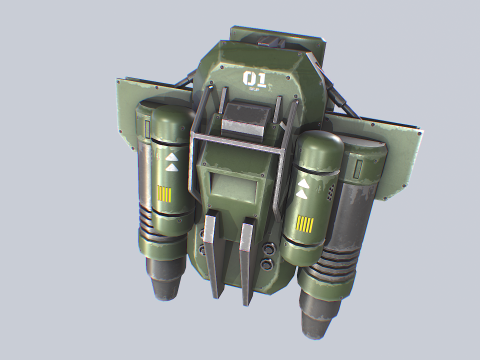 Scifi Jetpack Modello 3D
