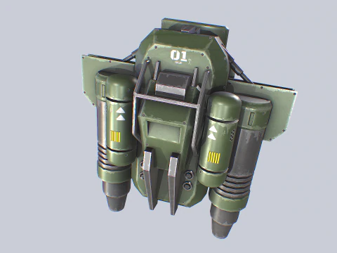 Scifi Jetpack 3D Model