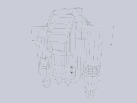 Scifi Jetpack 3D Model