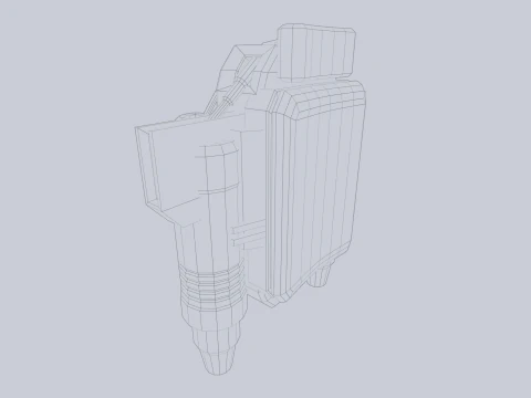 Scifi Jetpack 3D Model