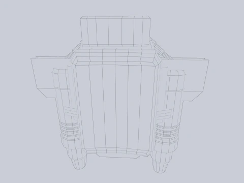 Scifi Jetpack 3D Model