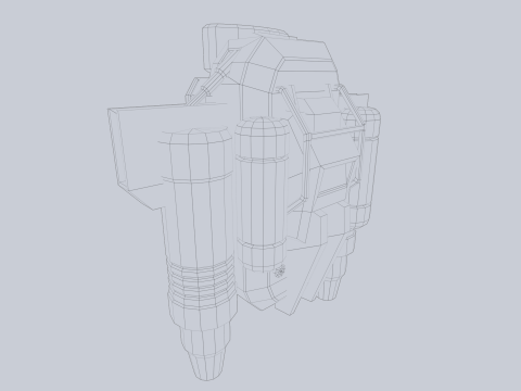 Scifi Jetpack Modello 3D