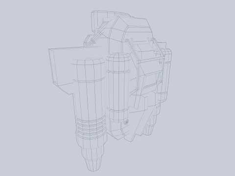 Scifi Jetpack 3D Model