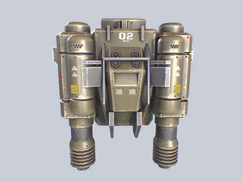 Scifi Jetpack Modelo 3D