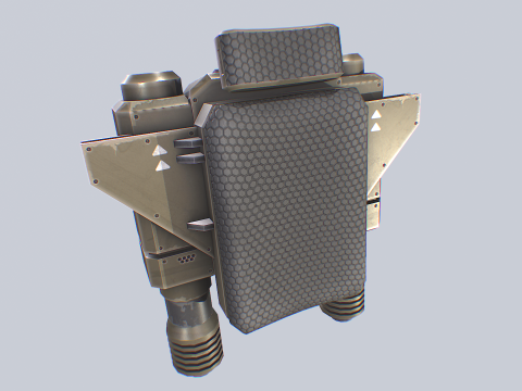 Scifi Jetpack 3D Model