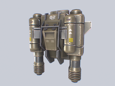 Scifi Jetpack 3D Model